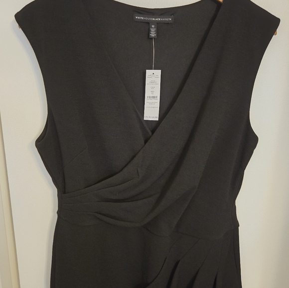 WHBM Black Midi Dress - Picture 2 of 4